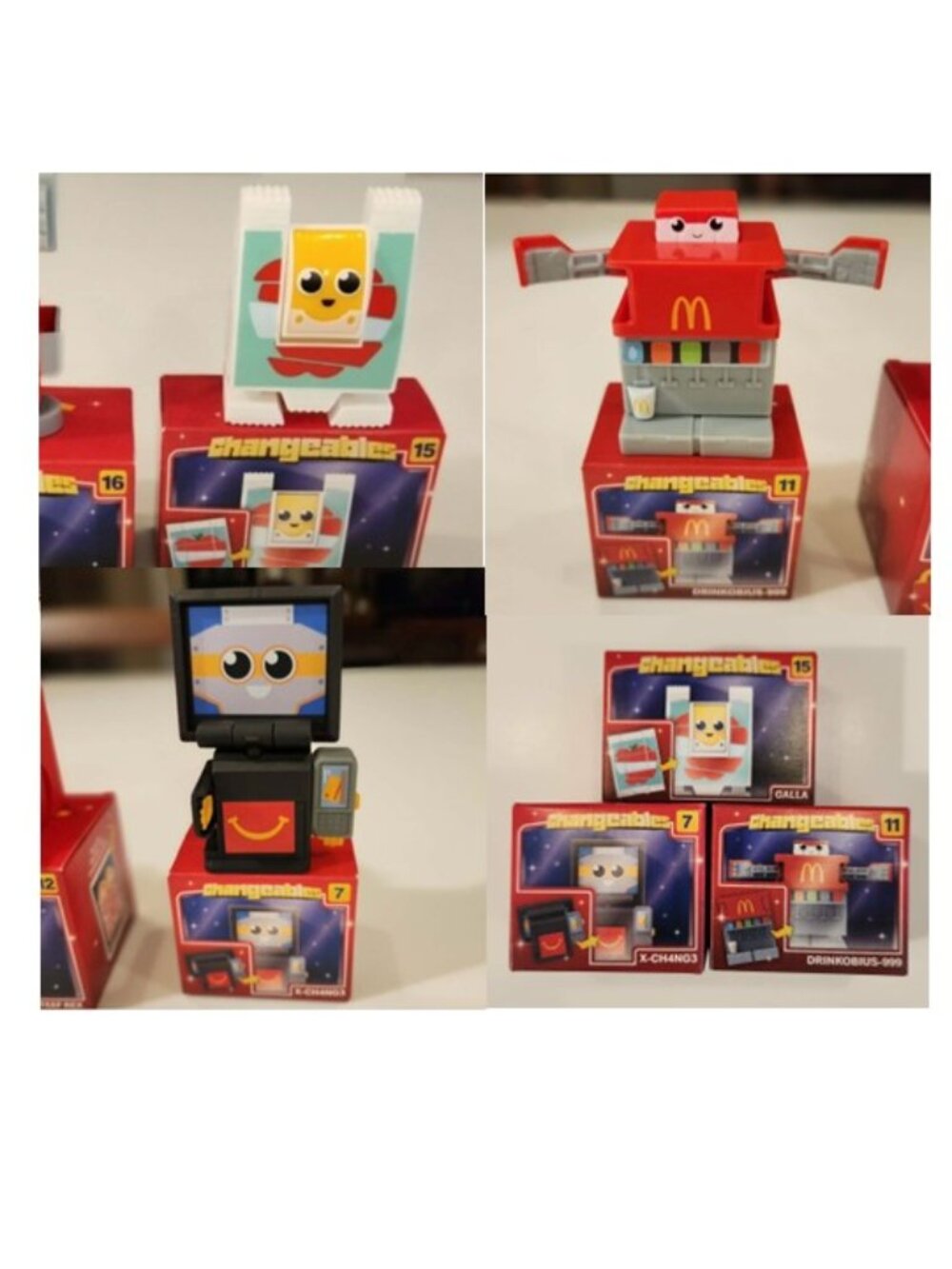 McDonalds Changeables #7, #11, #15